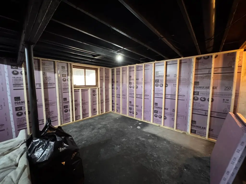 Basement Finishing Project in Lowell
